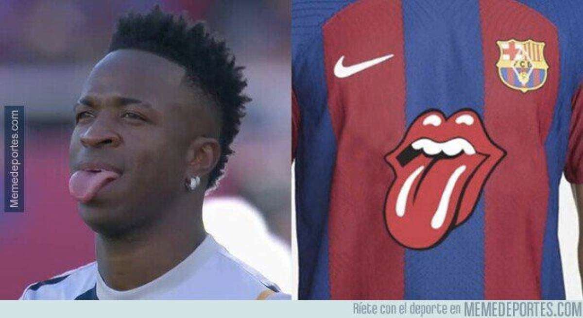 Vini y la nueva playera del Barça