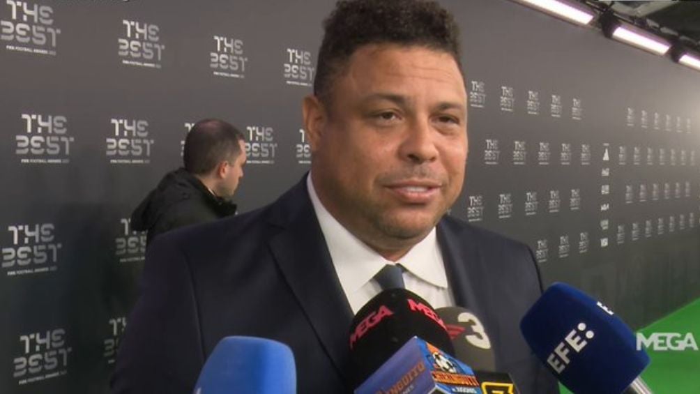 Ronaldo Nazario en la gala de the Best