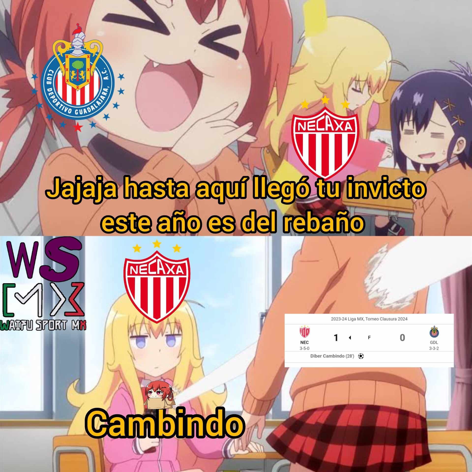 Los mejores memes que dejó la derrota de Chivas ante Necaxa