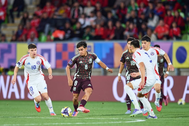 La Selección Mexicana Sub-20 en el partido contra Chile en el Mundial Sub-20