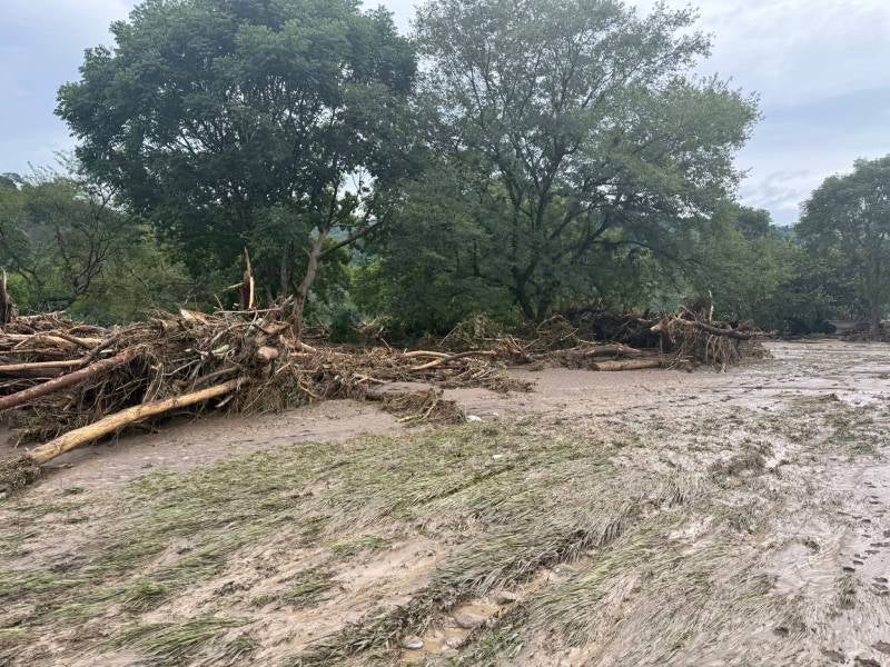 Así luce el zoológico tras desbordamiento del río en Xicotepec/ Carlos Barragan Amador