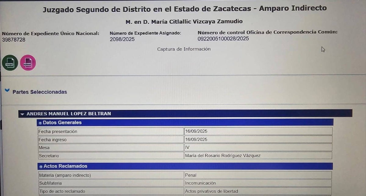 Supuestamente el amparo lo tramitó el abogado de Rafael Caro Quintero / Especial