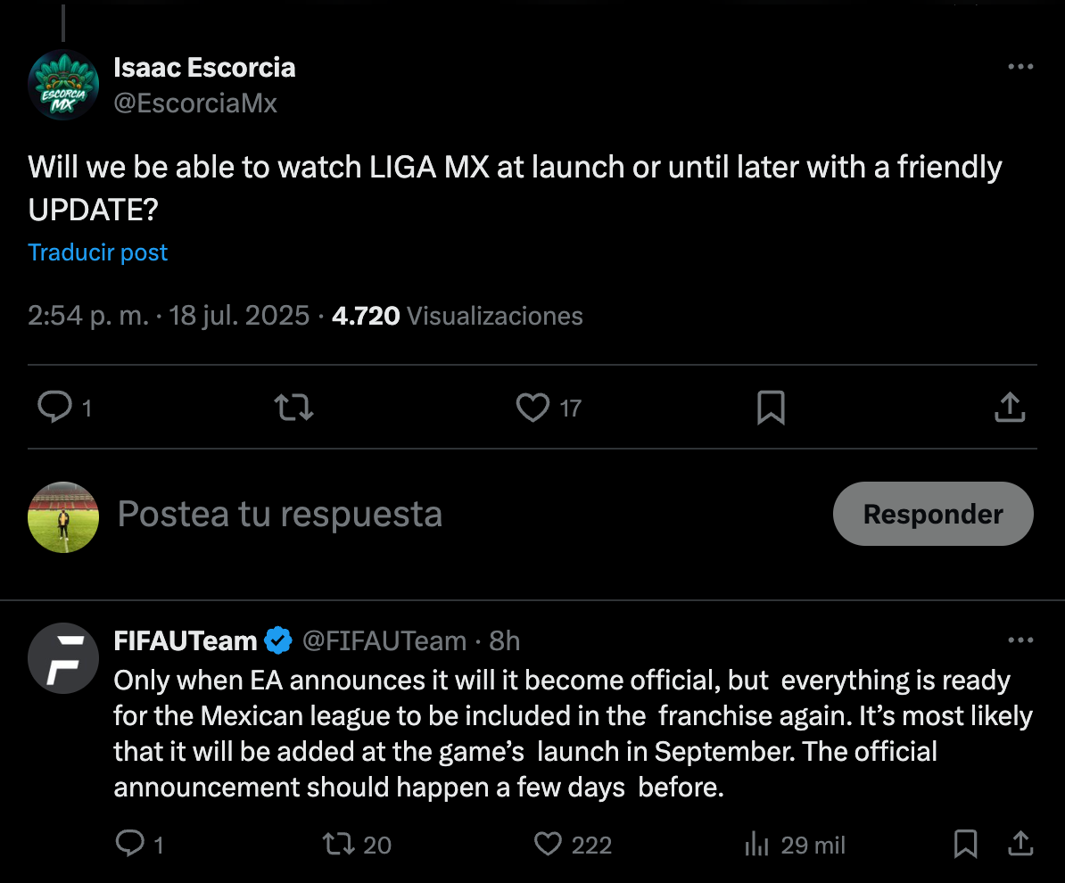 El mensaje de Electronic Arts en redes sociales | CAPTURA