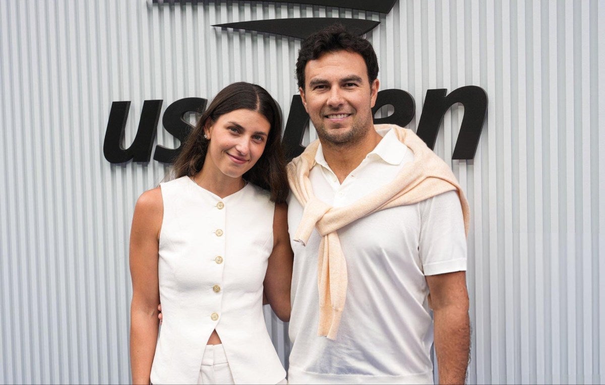 Checo asistió con Carola a la Final del US Open