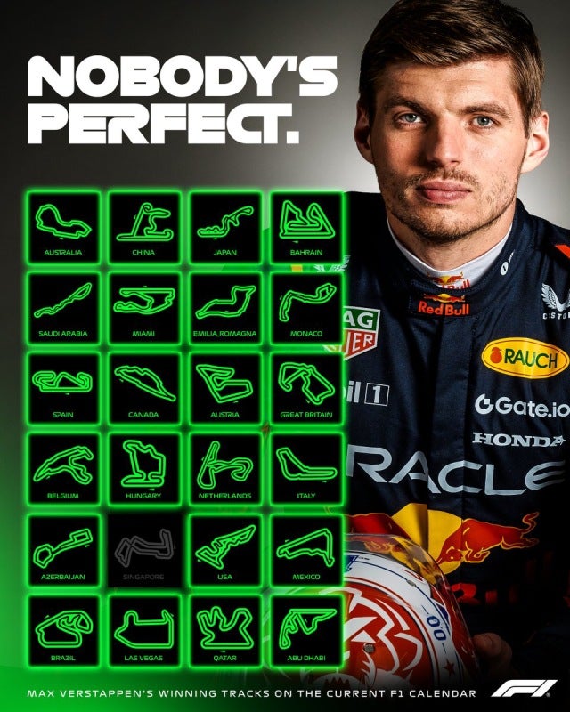 Verstappen no ha ganado en Singapur todavía