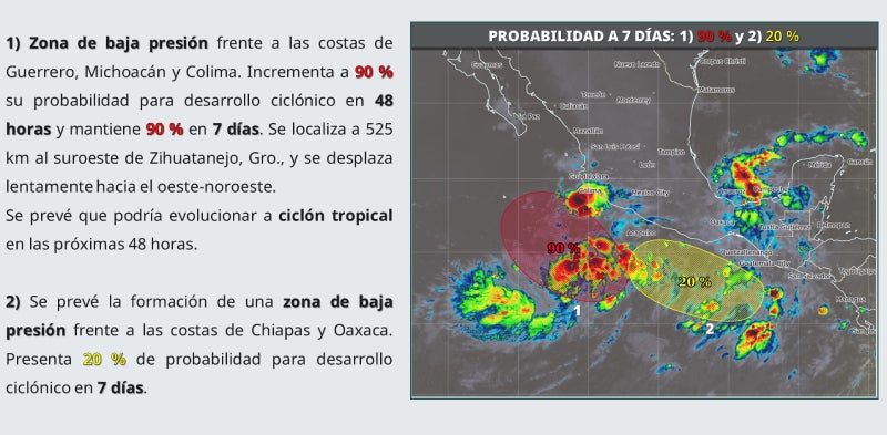El desarrollo de un ciclón mantiene en alerta a las autoridades / Especial