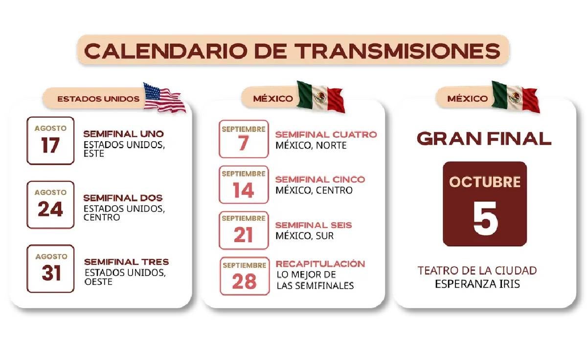 Calendario de transmisiones | México Canta