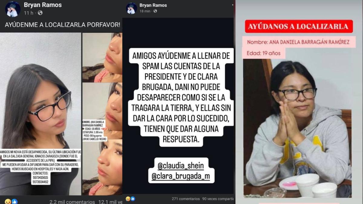Por medio de redes sociales se comenzó a difundir información de Ana Daniela para su localización/RS
