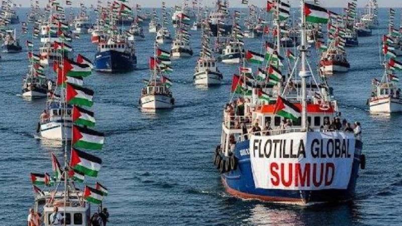 La flotilla Global Sumud está integrada por activistas, médicos y voluntarios internacionales. / RS