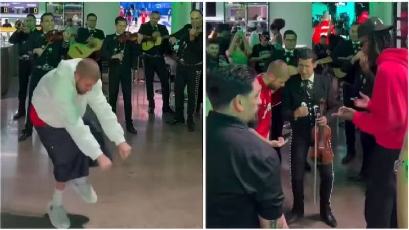 Justin Bieber cantando y bailando "Hermoso Cariño" / Captura de pantalla