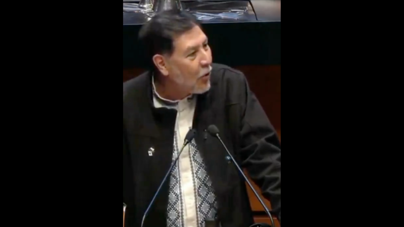 El ambiente se tensó todavía más cuando Fernández Noroña tomó la palabra. / Redes sociales