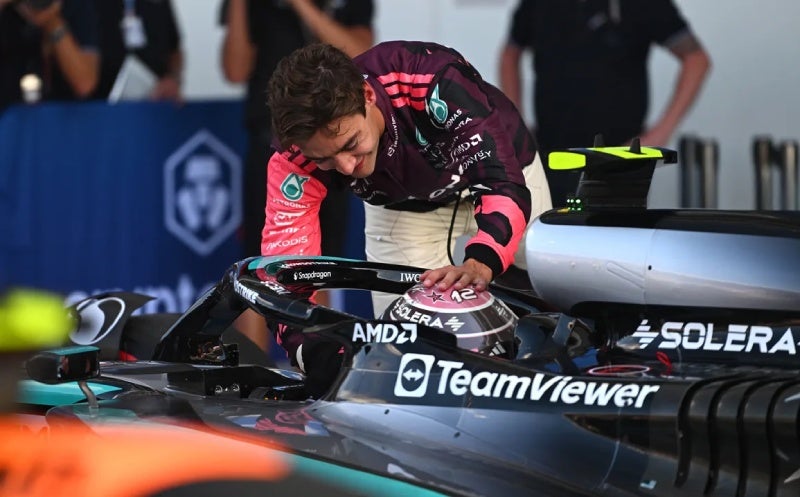 George Russell con Kimi Antonelli