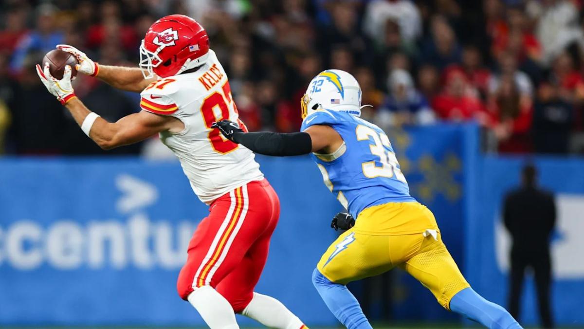 Imágenes de Kelce en el partido ante Chargers | @Chiefs