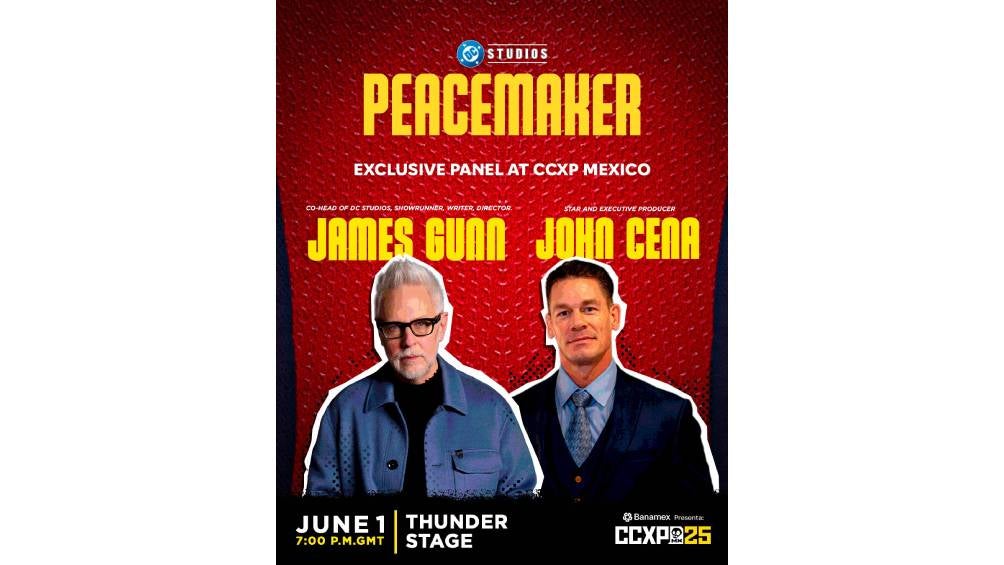 El director y protagonista de Peacemaker estarán en la CCXP México 2025/X 