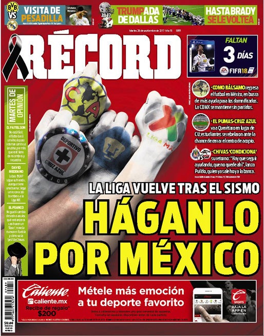 Portada 26 Septiembre 2017