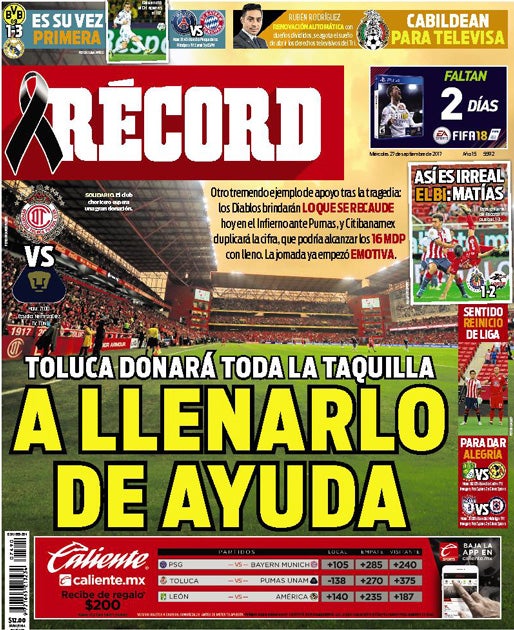 Portada 27 Septiembre 2017