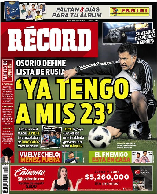 Portada 20 Marzo 2018