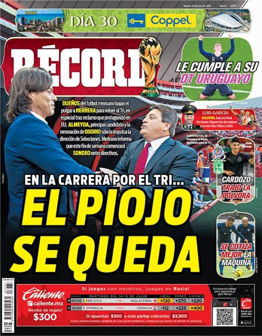 Portada 13 Julio 2018