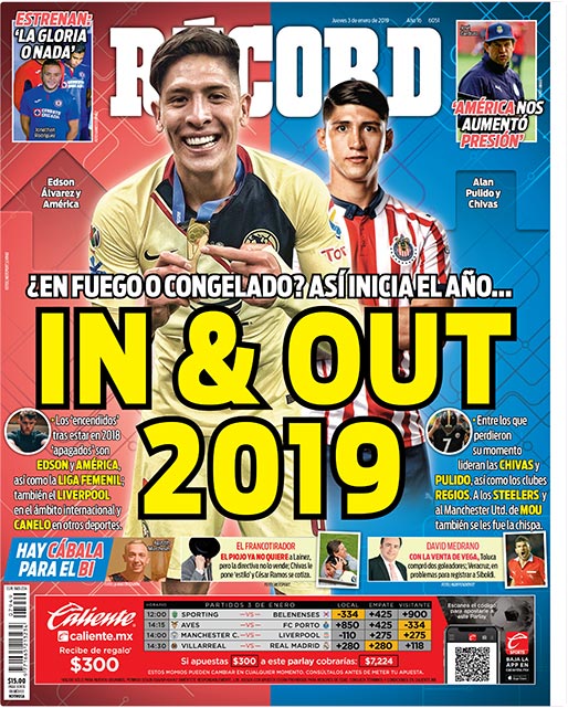 Portada RÉCORD 03-01-2019