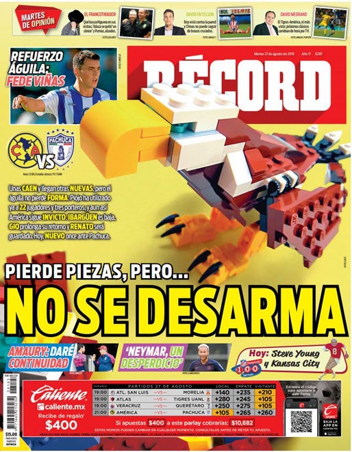 Portada 27 Agosto 2019