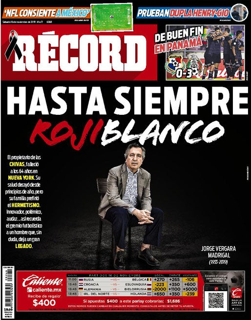 Portada 16 Noviembre 2019