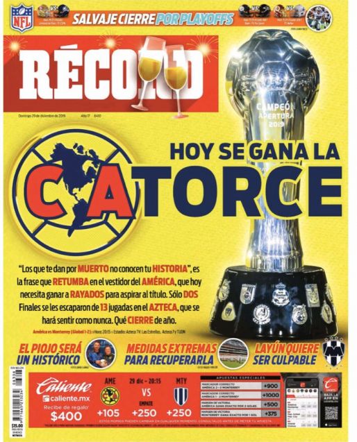 América, por la 14