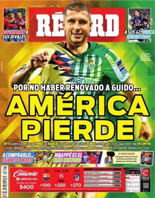 Portada RÉCORD 2020-01-09