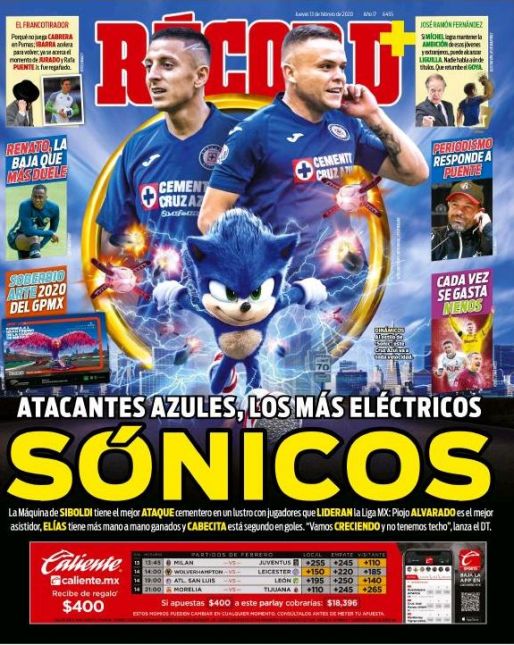 Portada RÉCORD 2020-02-13