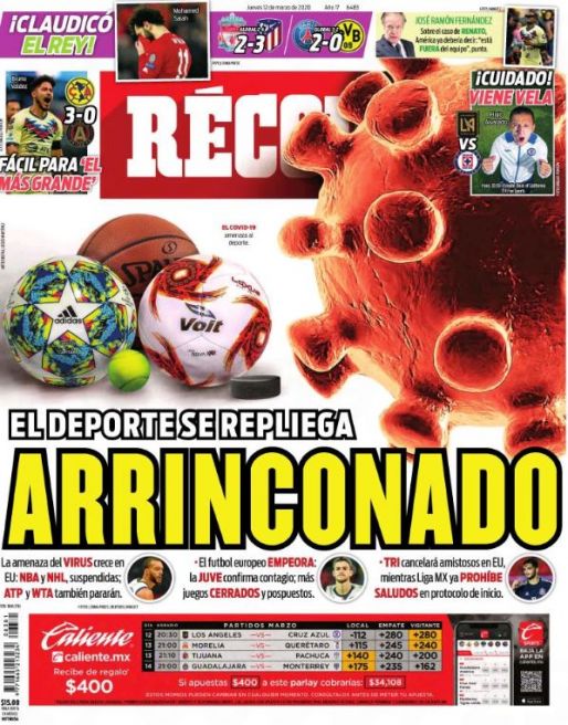 Portada RÉCORD 2020-03-12