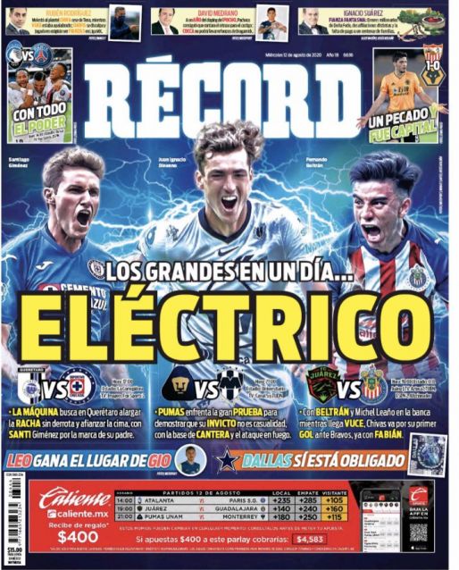 Los grandes en un día eléctrico