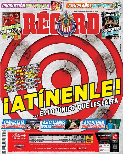 Portada 04 Septiembre 2020