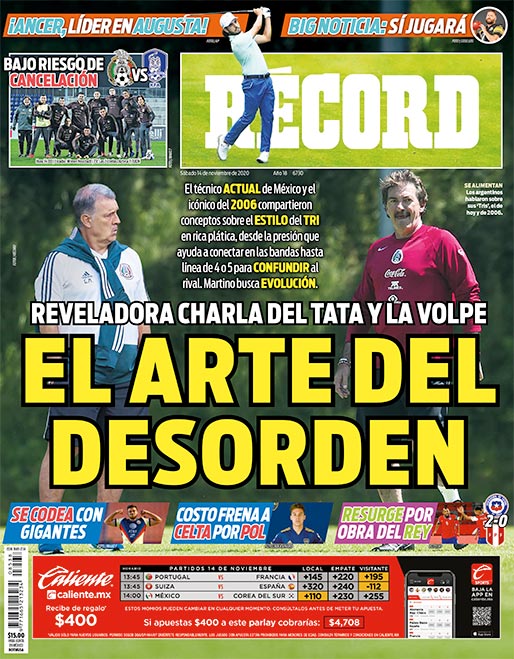 Portada 14 Noviembre 2020