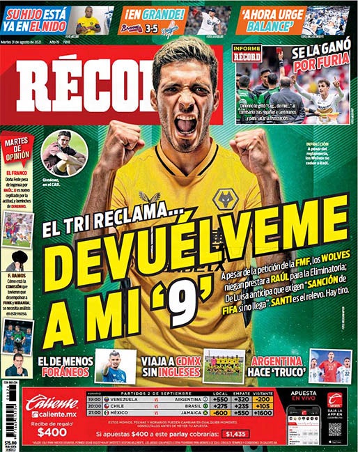 Portada 31 Agosto 2021