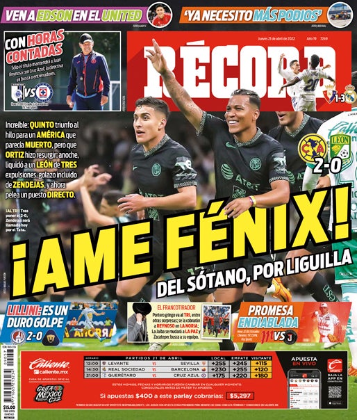 ¡Ame Fénix! Del sótano, por la Liguilla