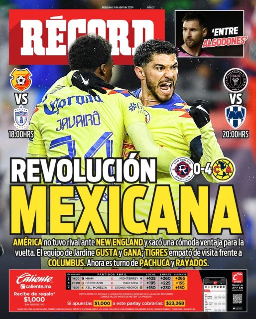 Portada RÉCORD 03 abril 2024