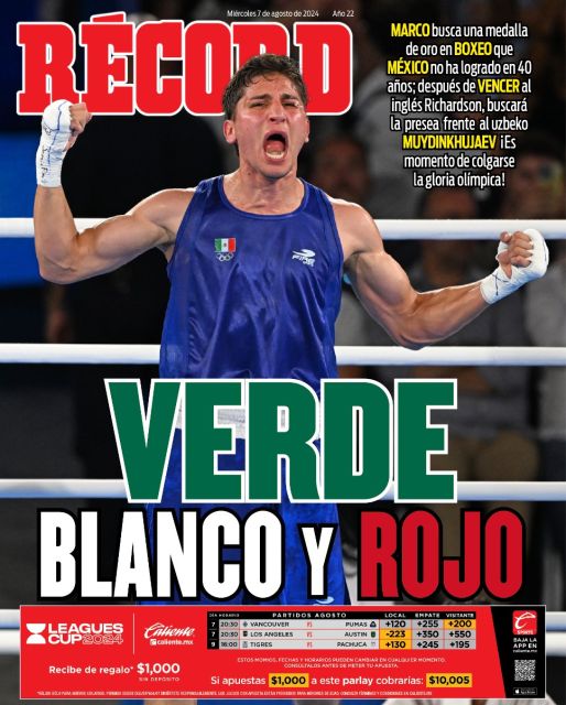Portada RÉCORD 07 agosto 2024