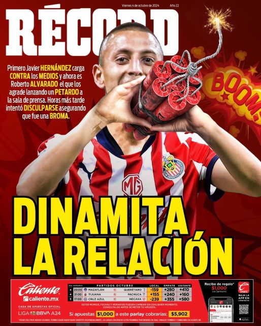 Portada RÉCORD 04 octubre 2024