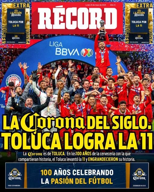 Portada RÉCORD 26 de mayo de 2025