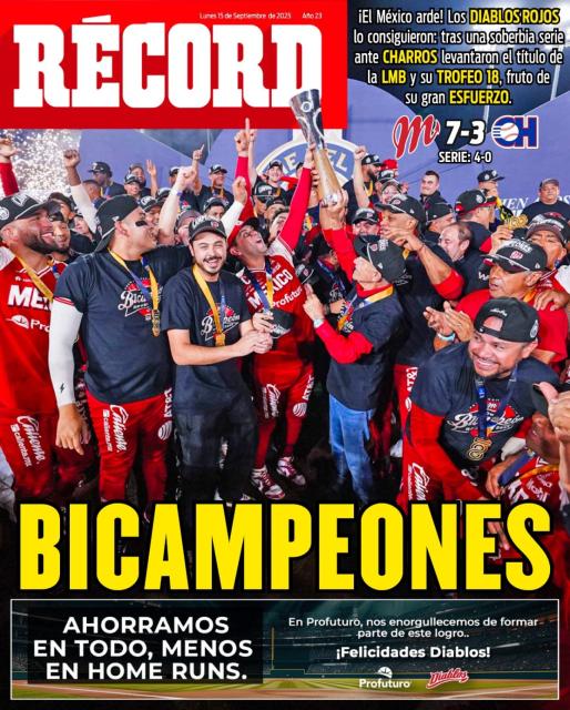 Portada RÉCORD 15 de septiembre de 2025