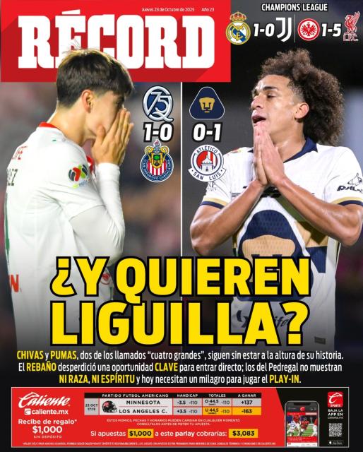 Portada RÉCORD 23 octubre 2025