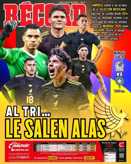 Portada RÉCORD 04 de octubre de 2025