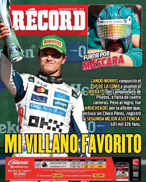 Portada RÉCORD 27 octubre 2025