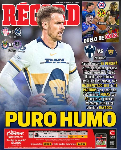 Portada RÉCORD 18 de octubre de 2025