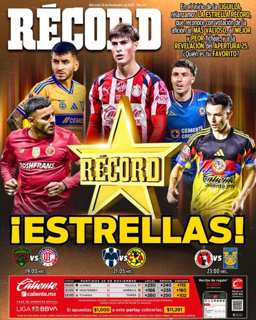 Portada RÉCORD 26 noviembre 2025