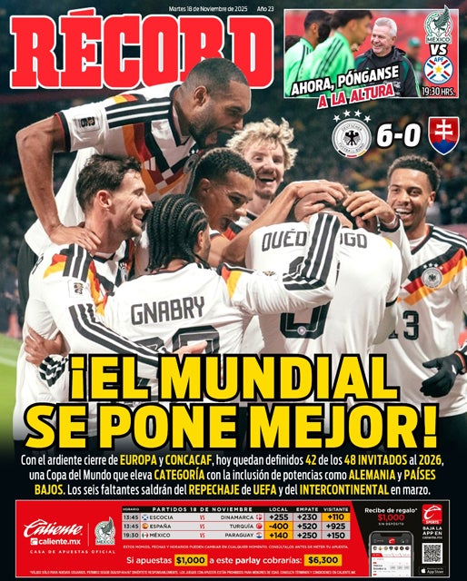 ¡El Mundial se pone mejor!