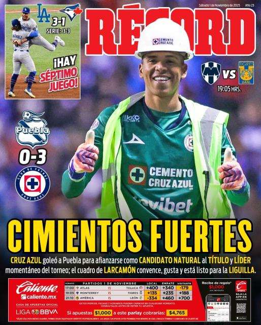 Portada RÉCORD 01-11-2025