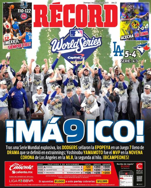 Portada RÉCORD 02 de noviembre de 2025