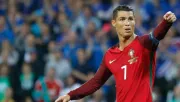 CR7 Durante al partido contra Islandia