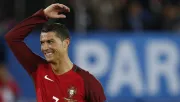 Cristiano Ronaldo se lamenta en partido de Eurocopa