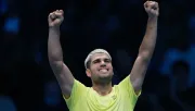Alcaraz celebrando su reciente triunfo